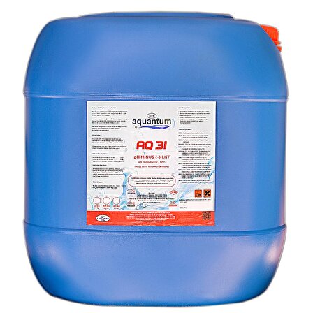 Aquantum 25 Kg Sıvı pH Düşürücü - pH (-) Liquid Reducer-ToptancıyızBiz